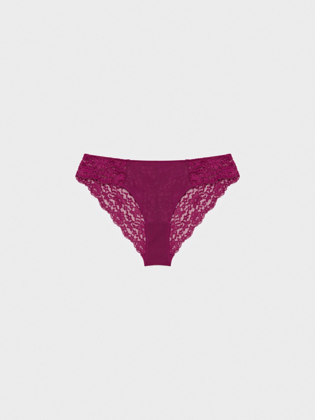 Combination lace panties magenta