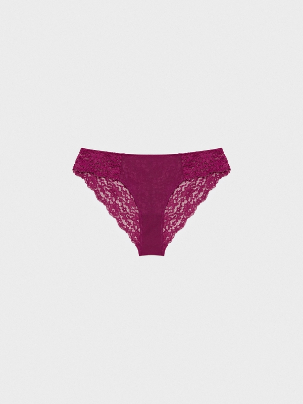 Combination lace panties magenta