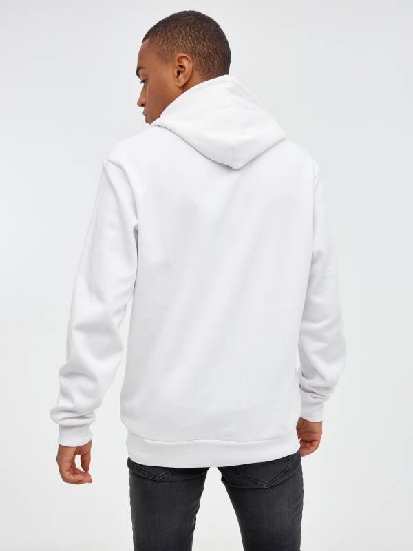 Sweatshirt com licença Demon Slayer branco vista meia traseira