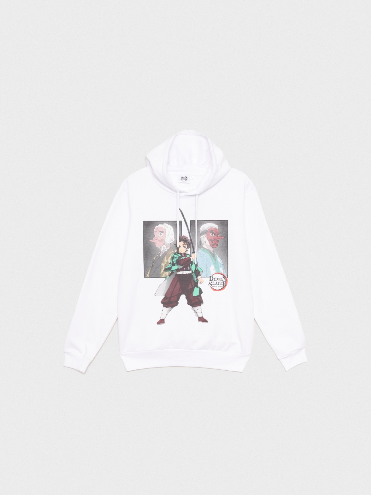  Sweatshirt com licença Demon Slayer branco