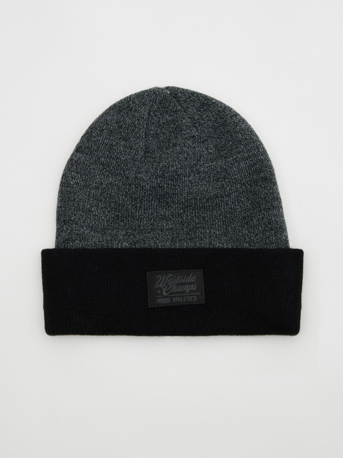 Gorro cinzento e preto para homem cinza