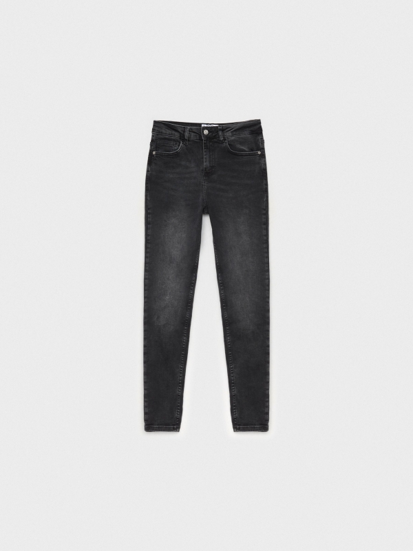  Calças de ganga skinny básicas pretas preto