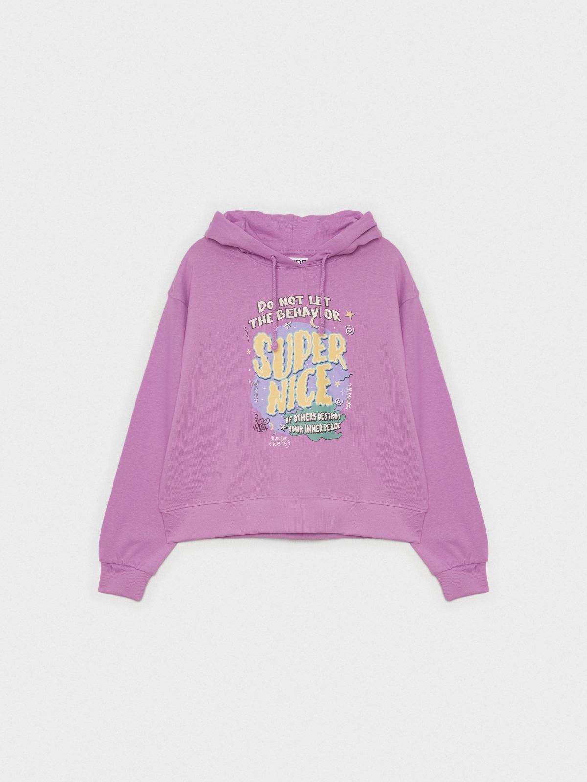  Sudadera Super Nice morado