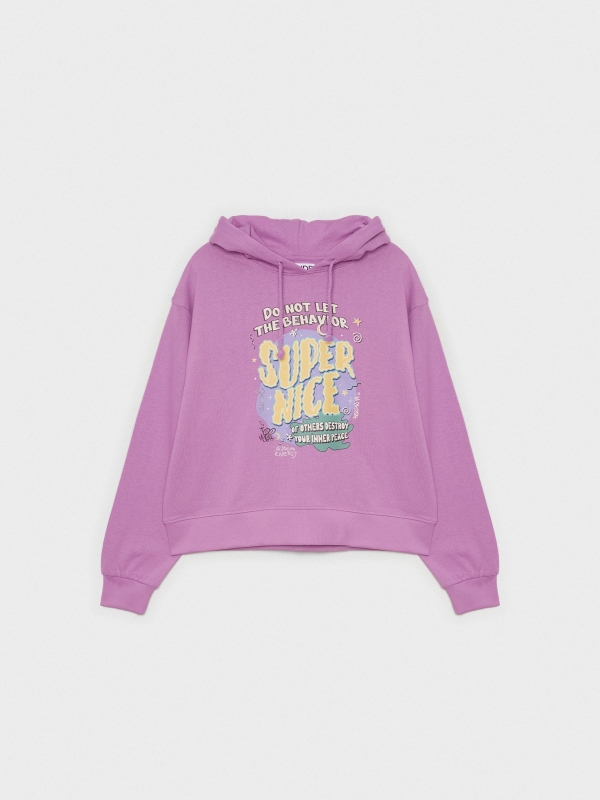  Sudadera Super Nice morado