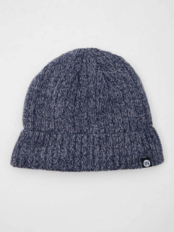 Gorro mosqueado para homem azul