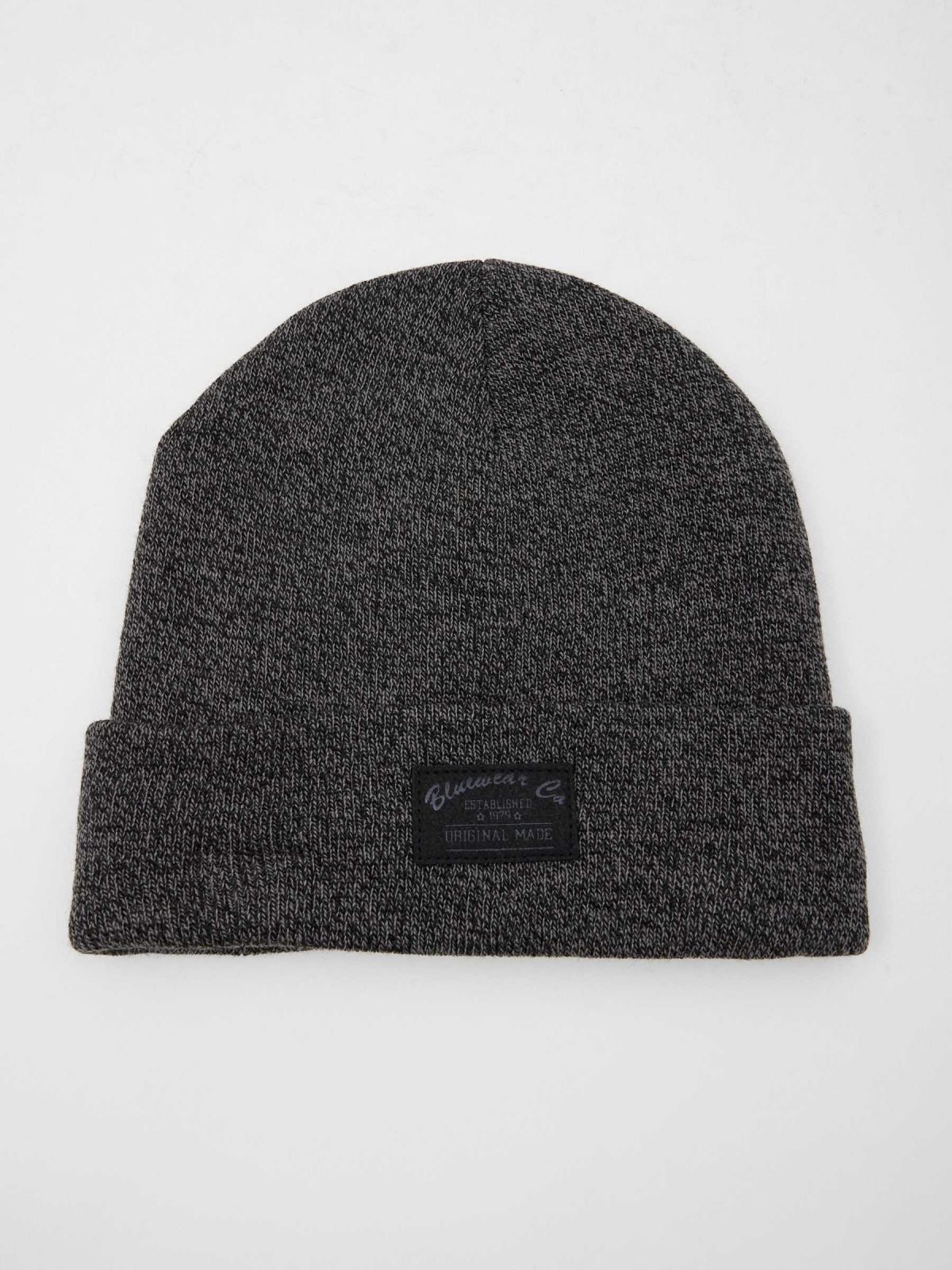 Gorro gris oscuro de hombre gris