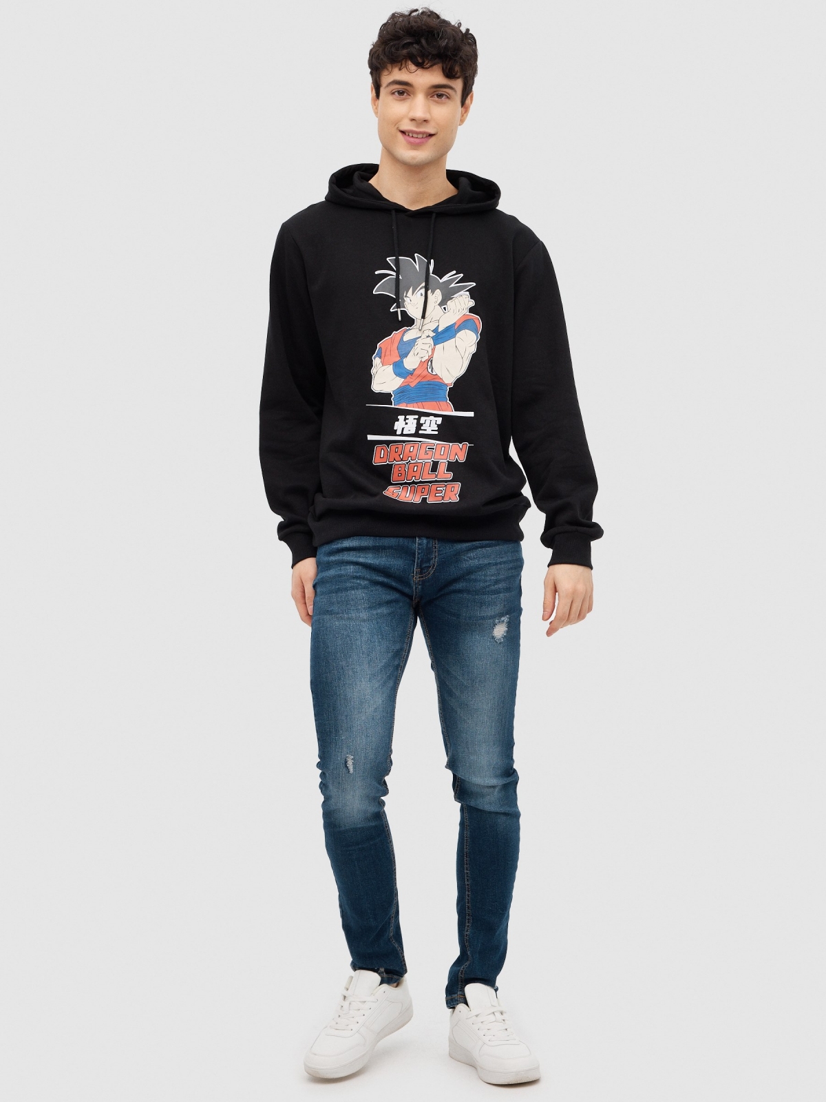 Dragon Ball Super sweatshirt black front view