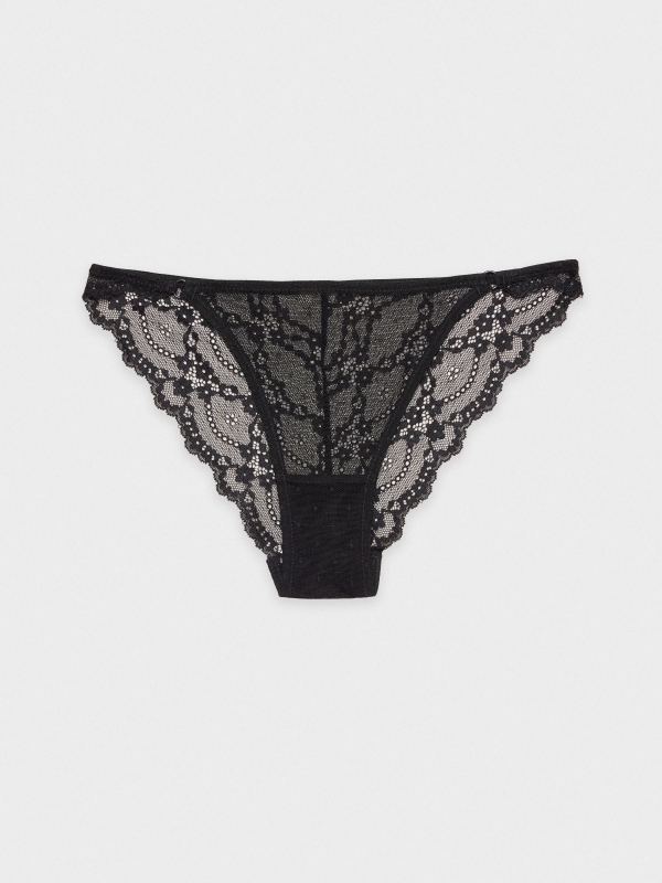 Black classic lace panties black