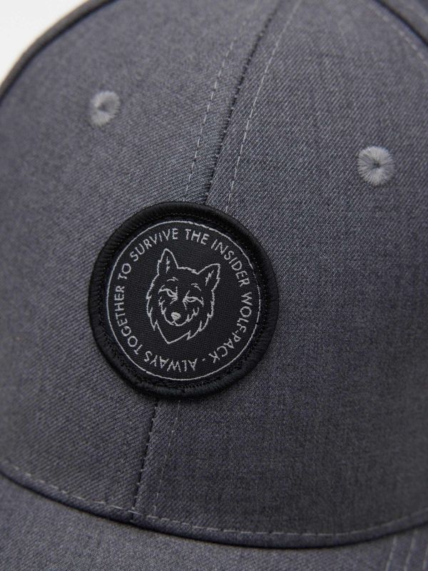 Gorra Wolf gris vista detalle