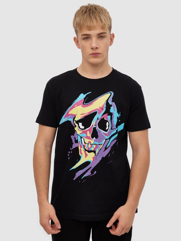 Diluted skull t-shirt