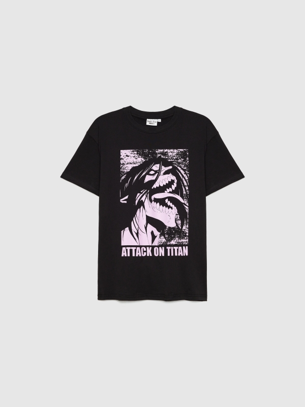  Attack On Titan oversize t-shirt black