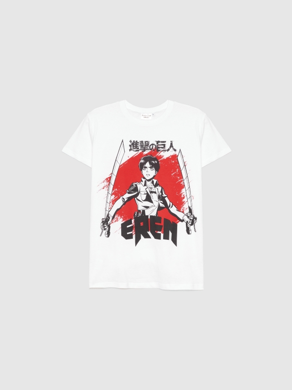  Camiseta Attack on Titan blanco