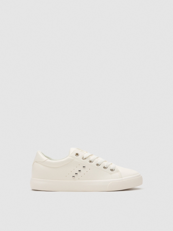 Basic sneakers with studs white