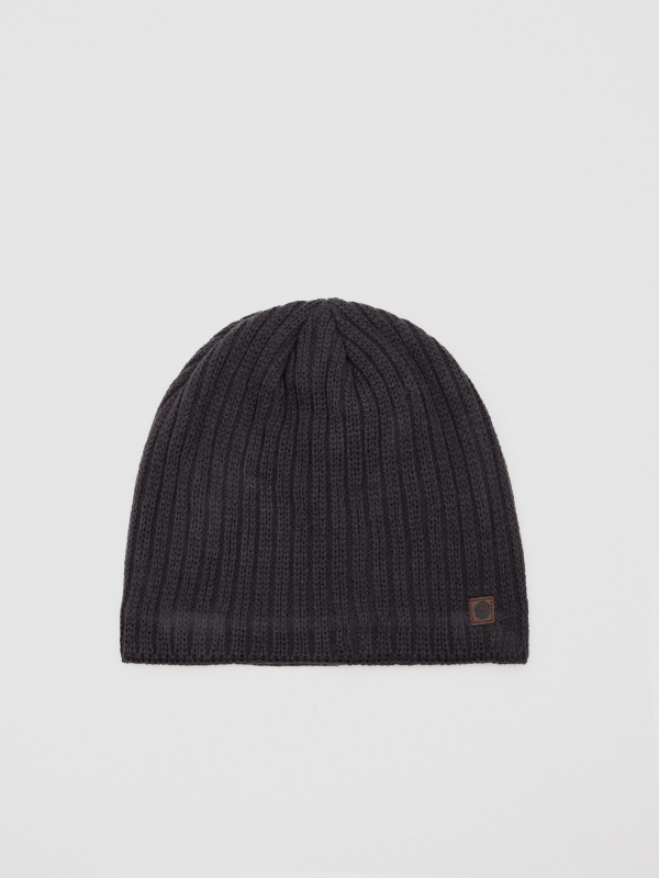 Basic knitted hat grey