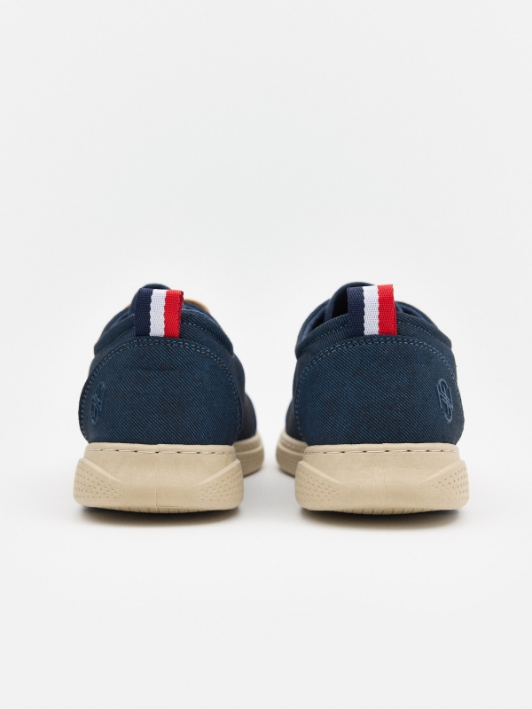 Canvas shoe INSIDE dark blue detail view