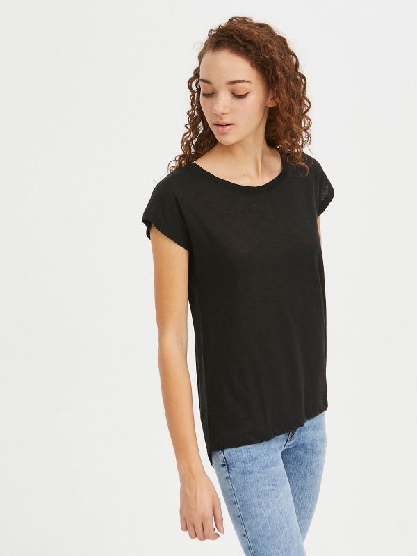 Button back t-shirt