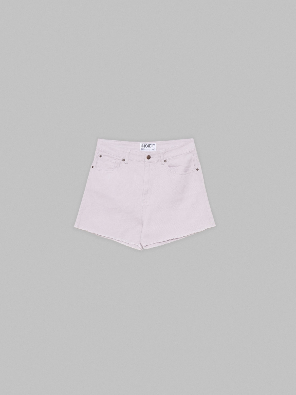  Shorts sarga cinco bolsillos malva