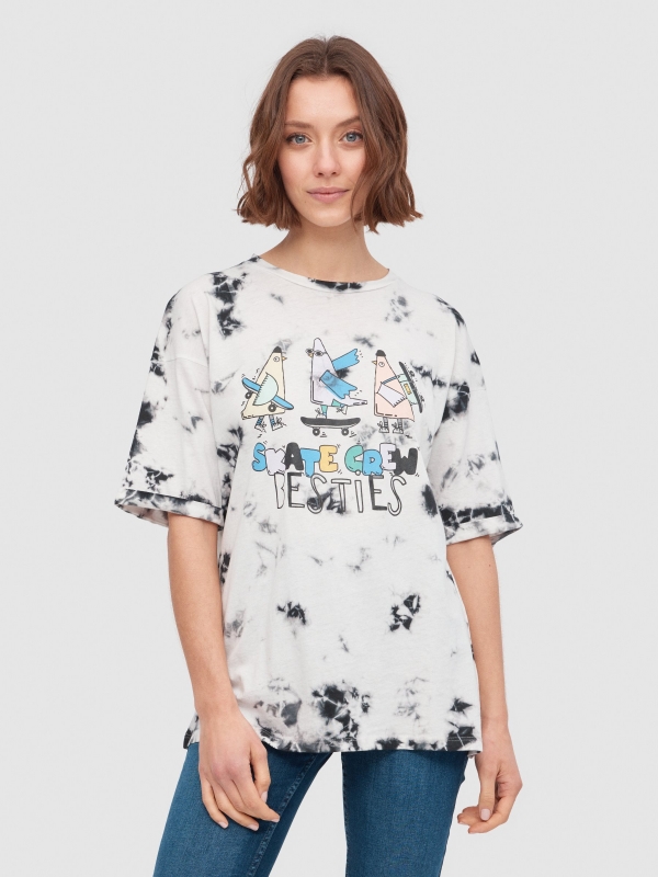 Camiseta oversize Tie-dye