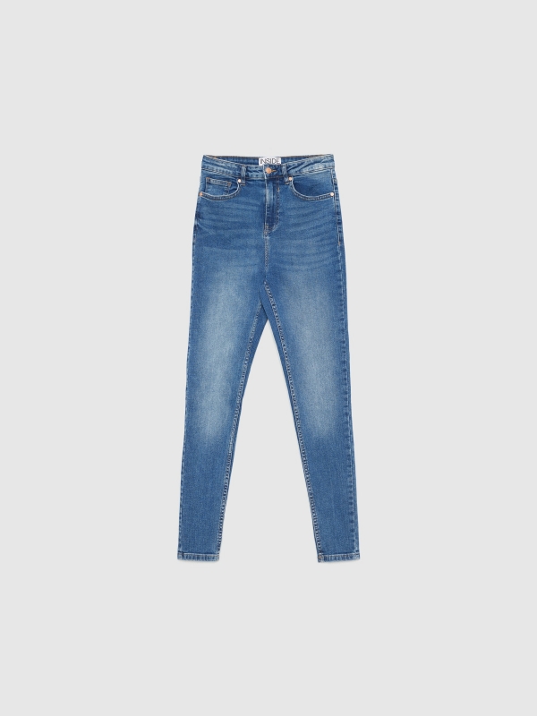  High rise skinny jeans blue