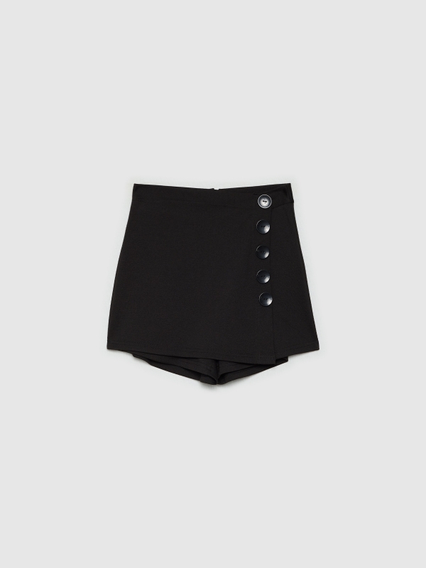  Buttoned skort black