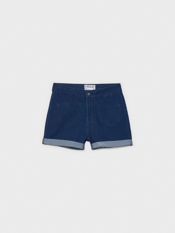  Short denim cintura alta azul