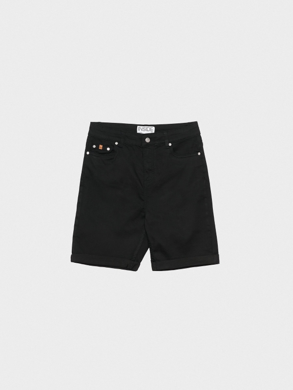  Basic denim bermuda short black