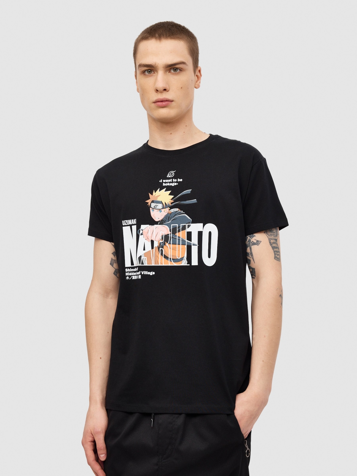 Camiseta Naruto texto