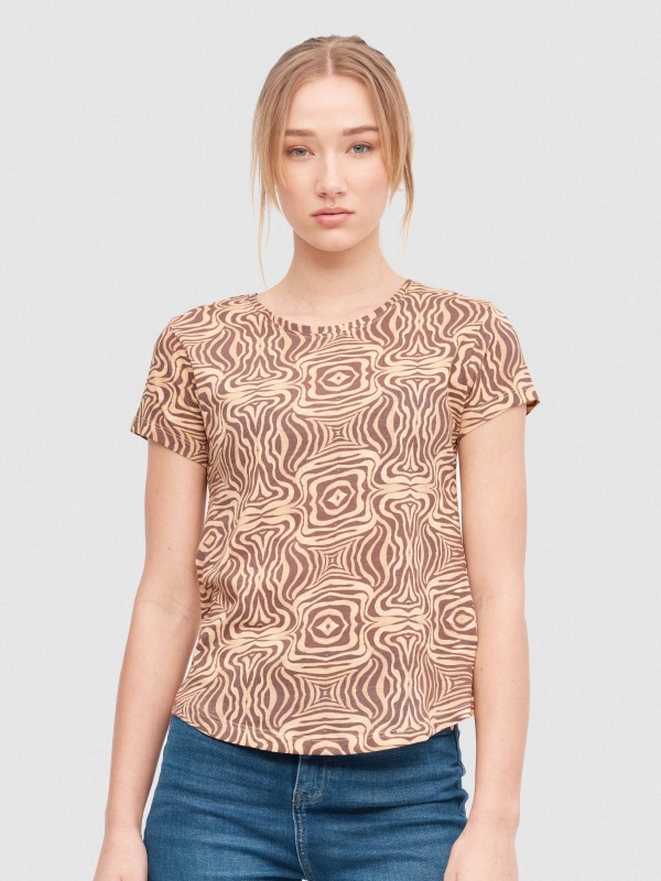 Psychedelic animal print t-shirt