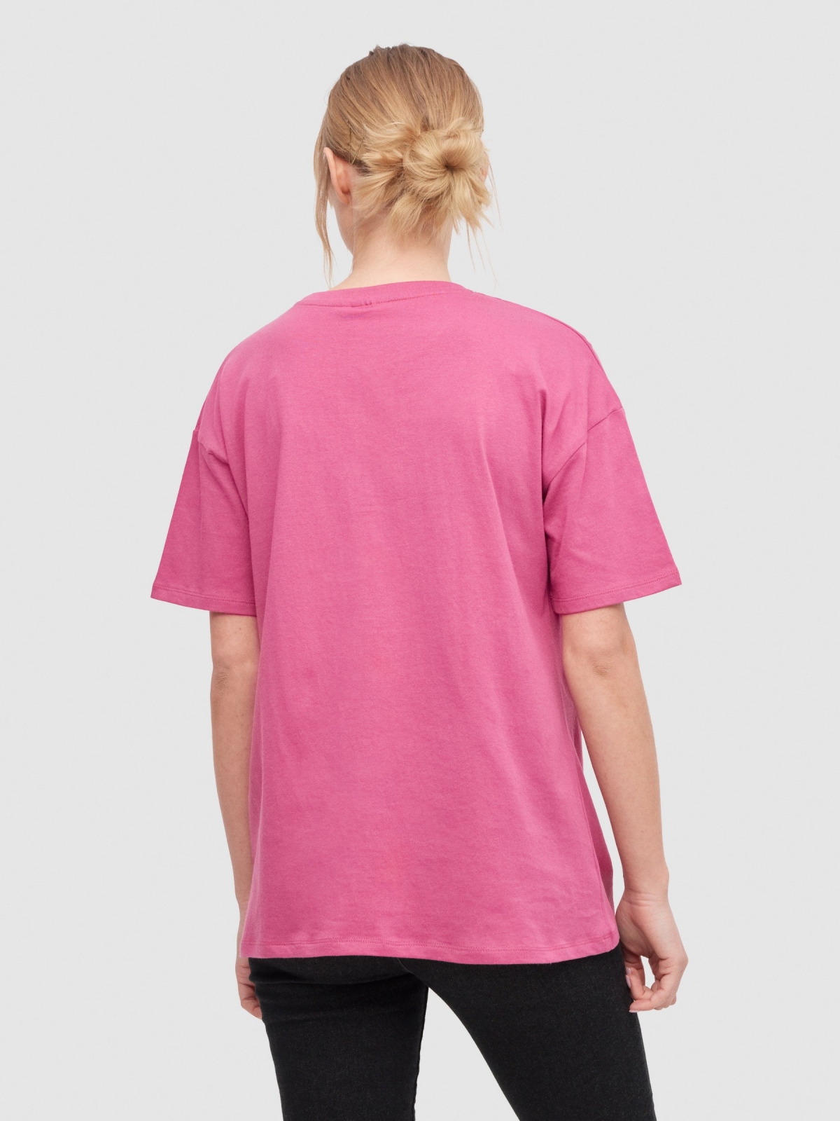 Demon Slayer oversize t-shirt violet middle back view