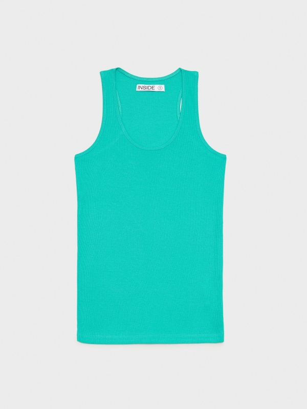  Basic racer back t-shirt green