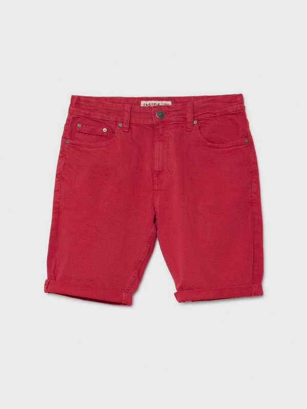  Bermuda denim color rojo