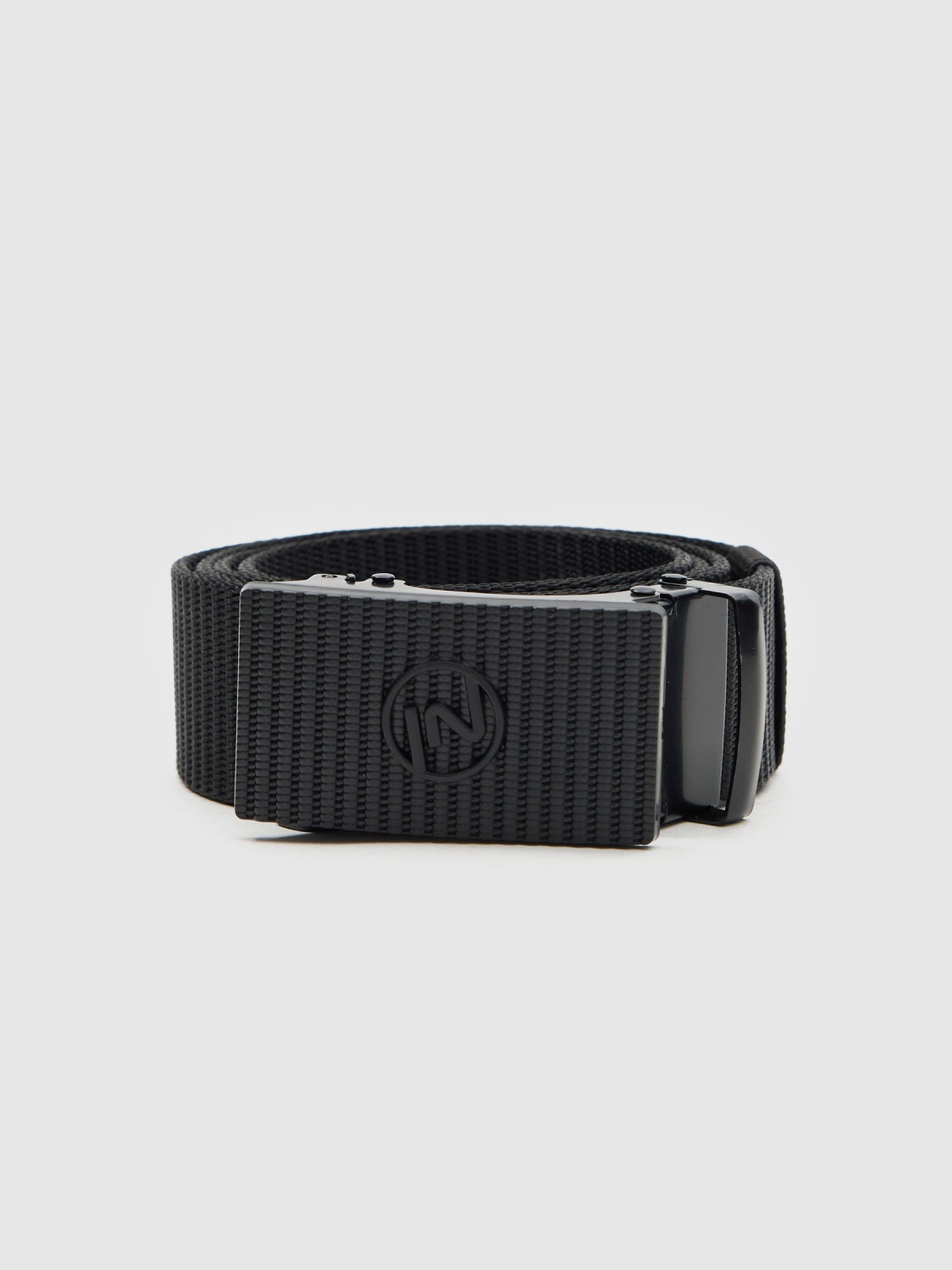 Basic canvas belt black