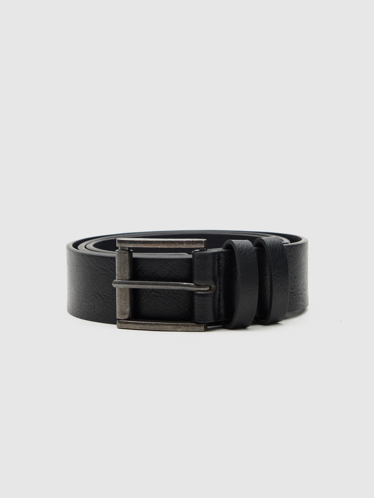 Textured black belt black