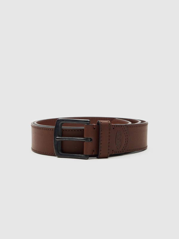 Brown leatherette belt brown