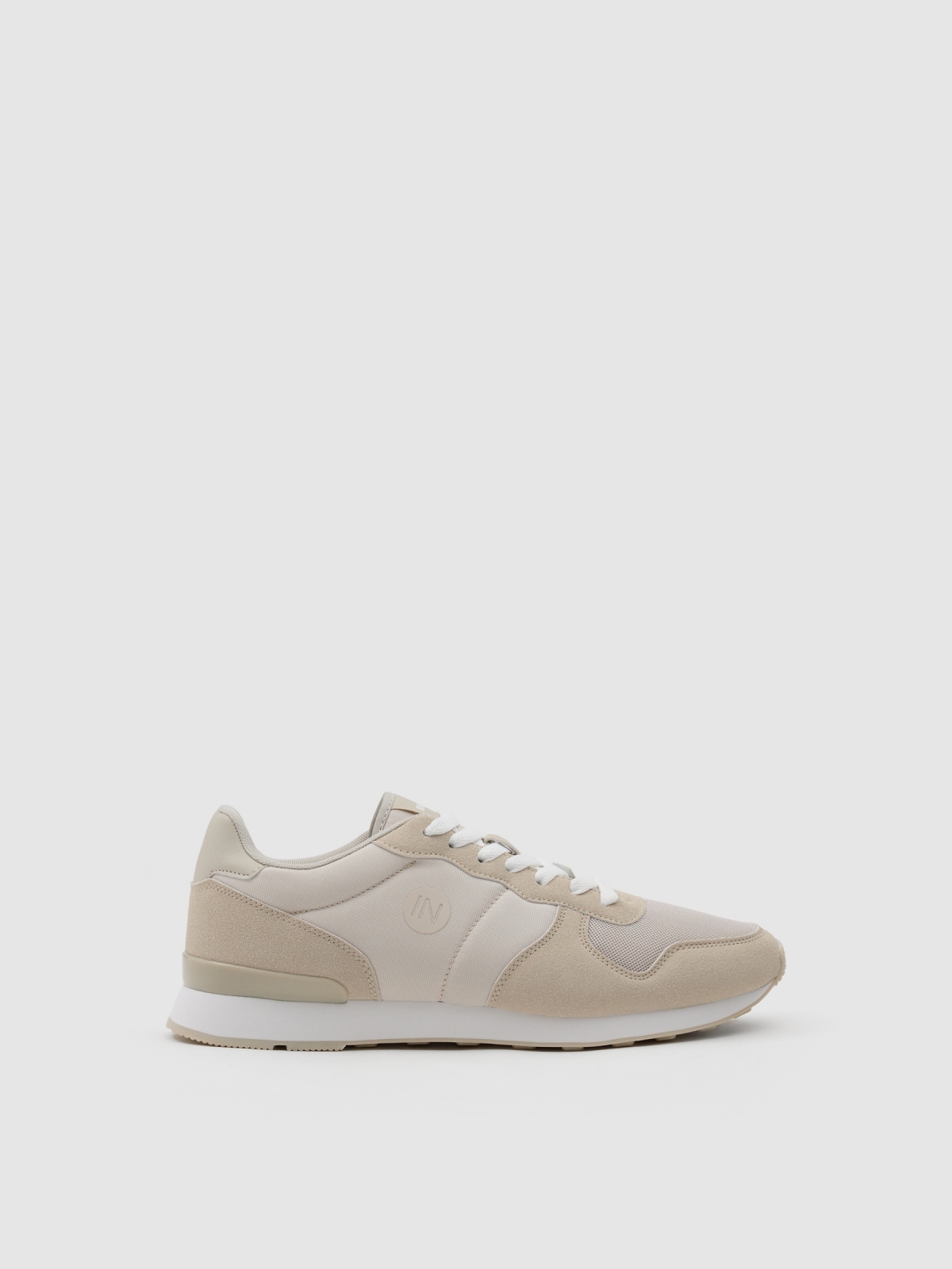 Combined basic sneaker light grey