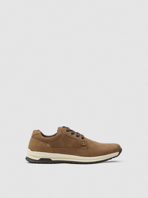 Blucher castanho de corrida marrom claro