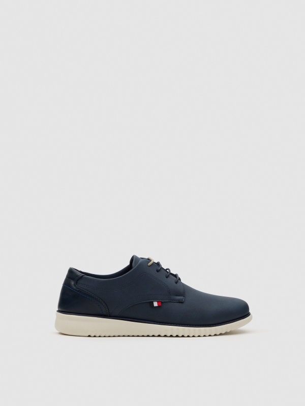 Zapato blucher deportivo azul