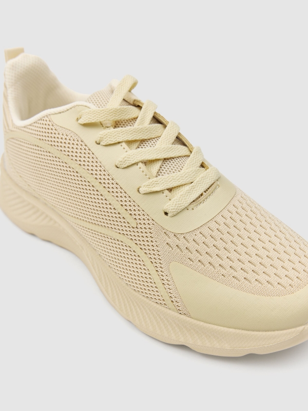 Nylon sneaker volume sole sand detail view