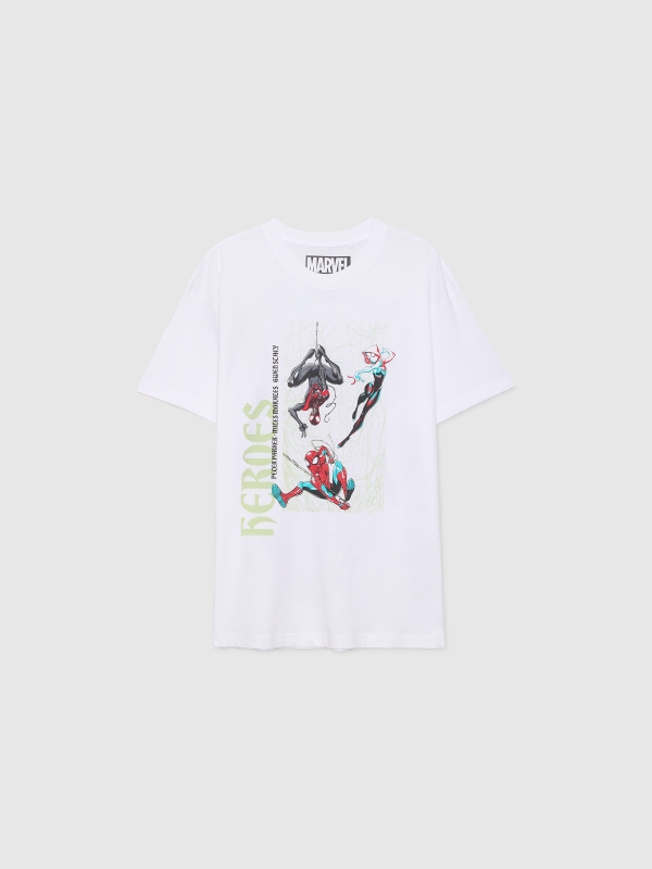  Camiseta Spiderman Heroes blanco