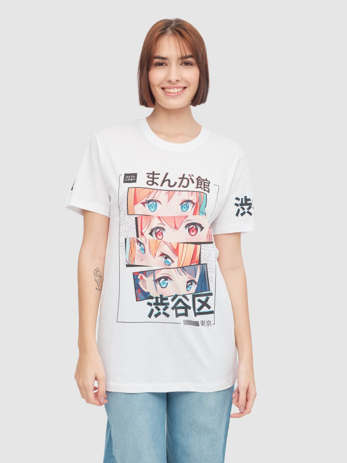 Japanese illustration oversize t-shirt