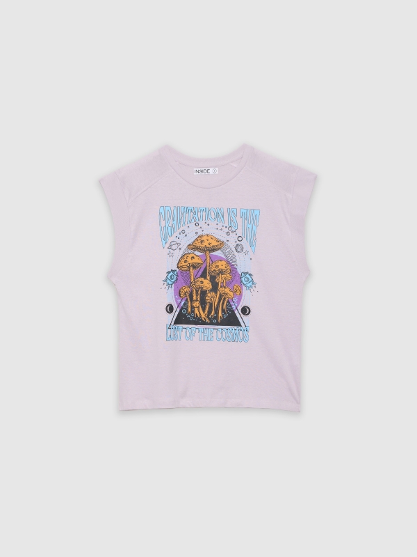  Mushroom tank top purple