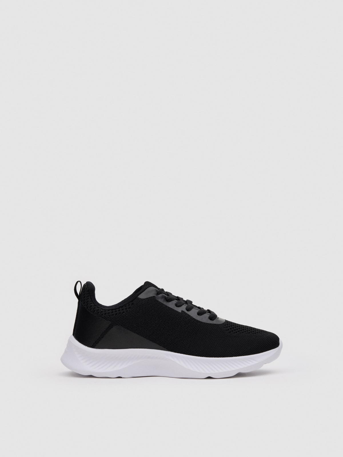 Nylon casual sneaker black