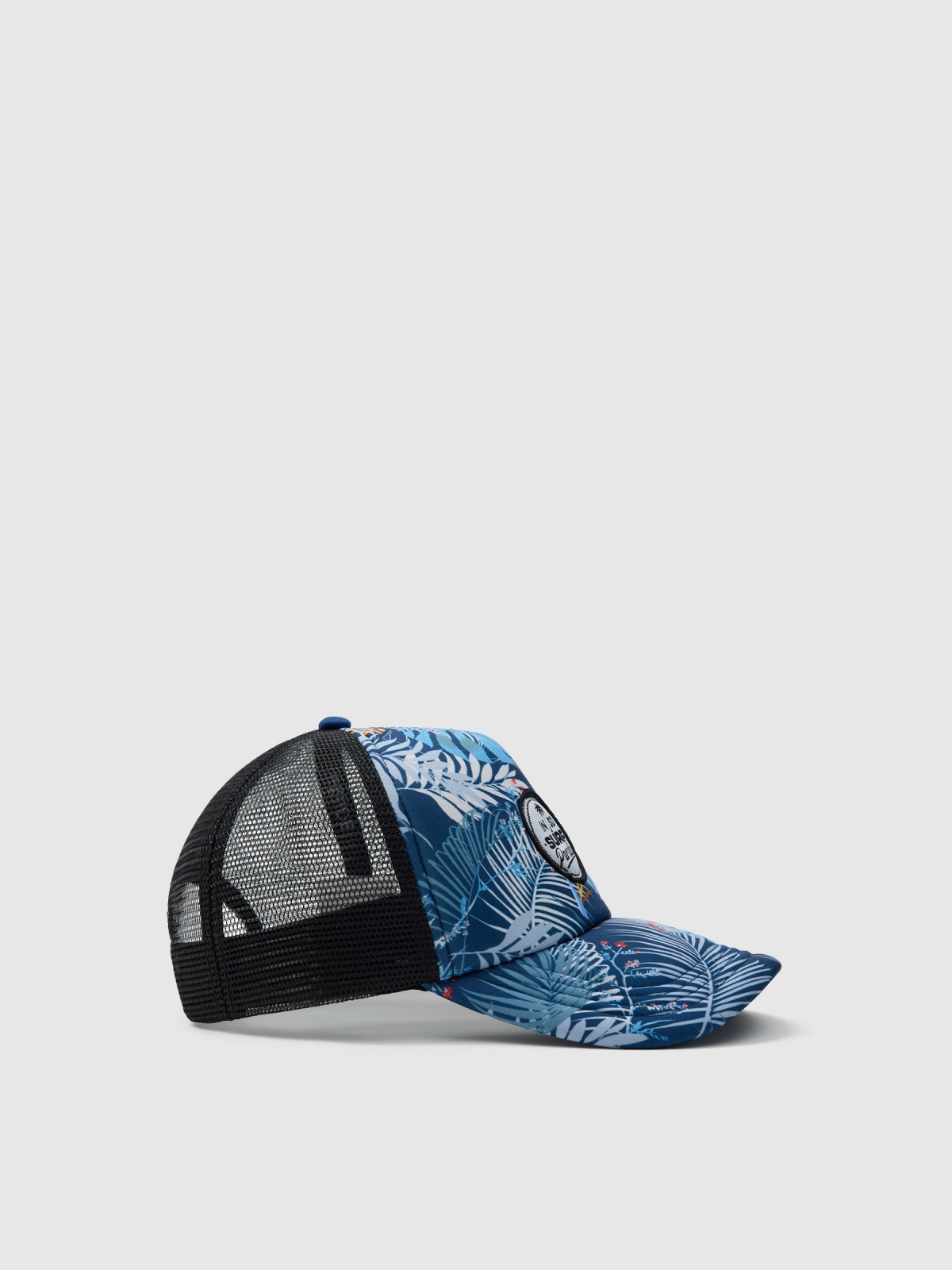 Gorra trucker surf azul vista detalle