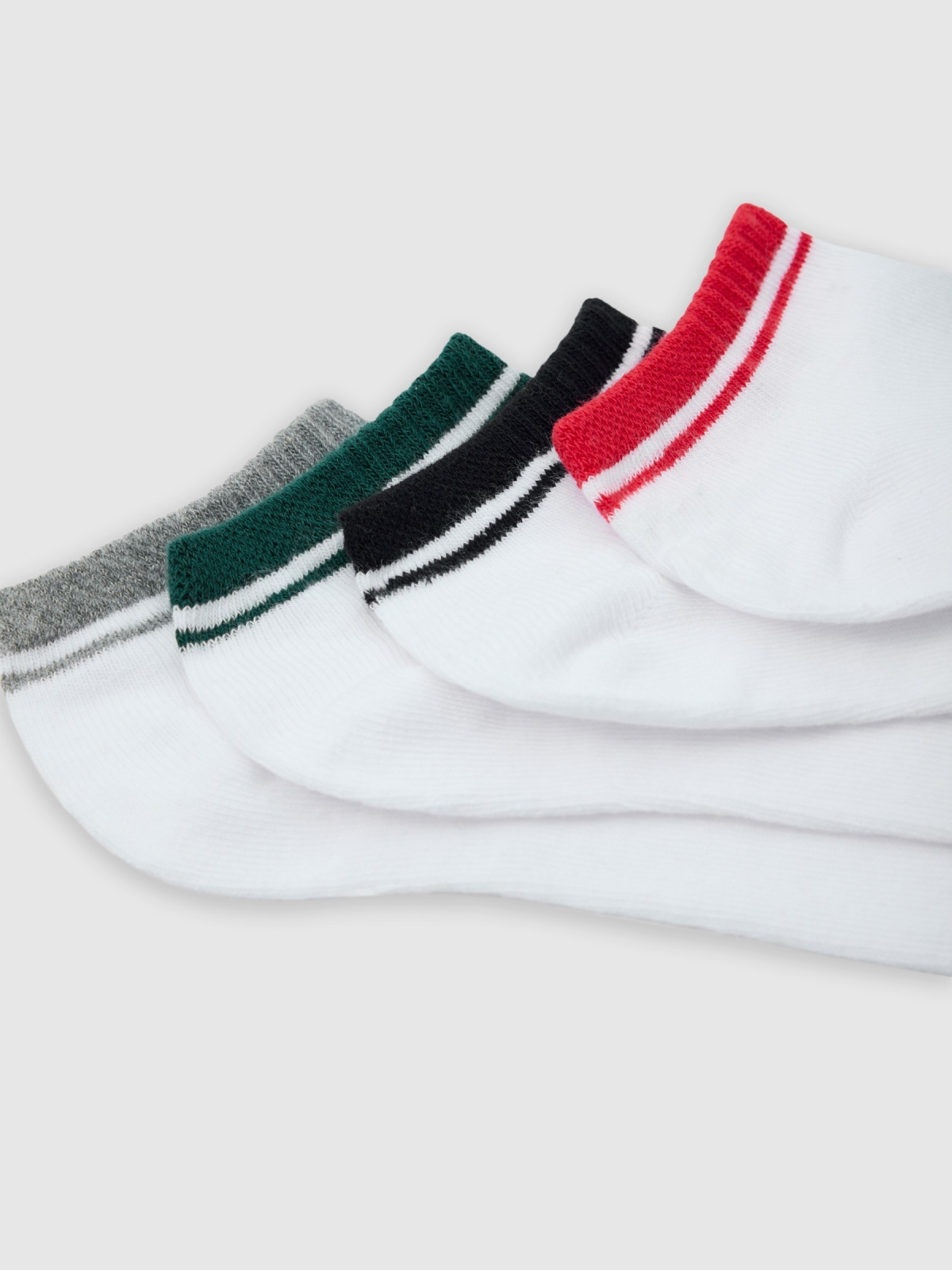 Ankle socks 4 pack multicolor middle back view