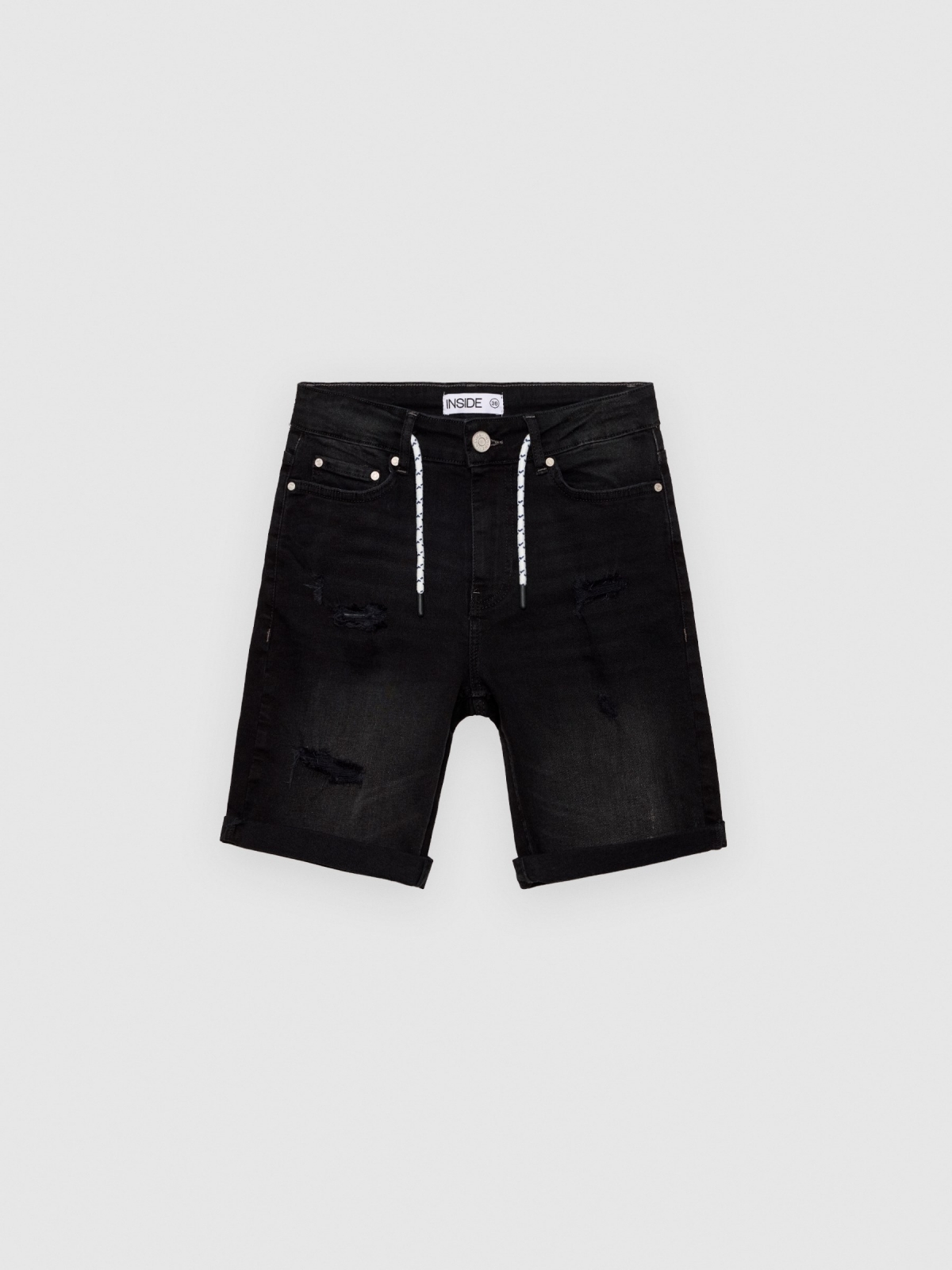  Bermudas Denim negro