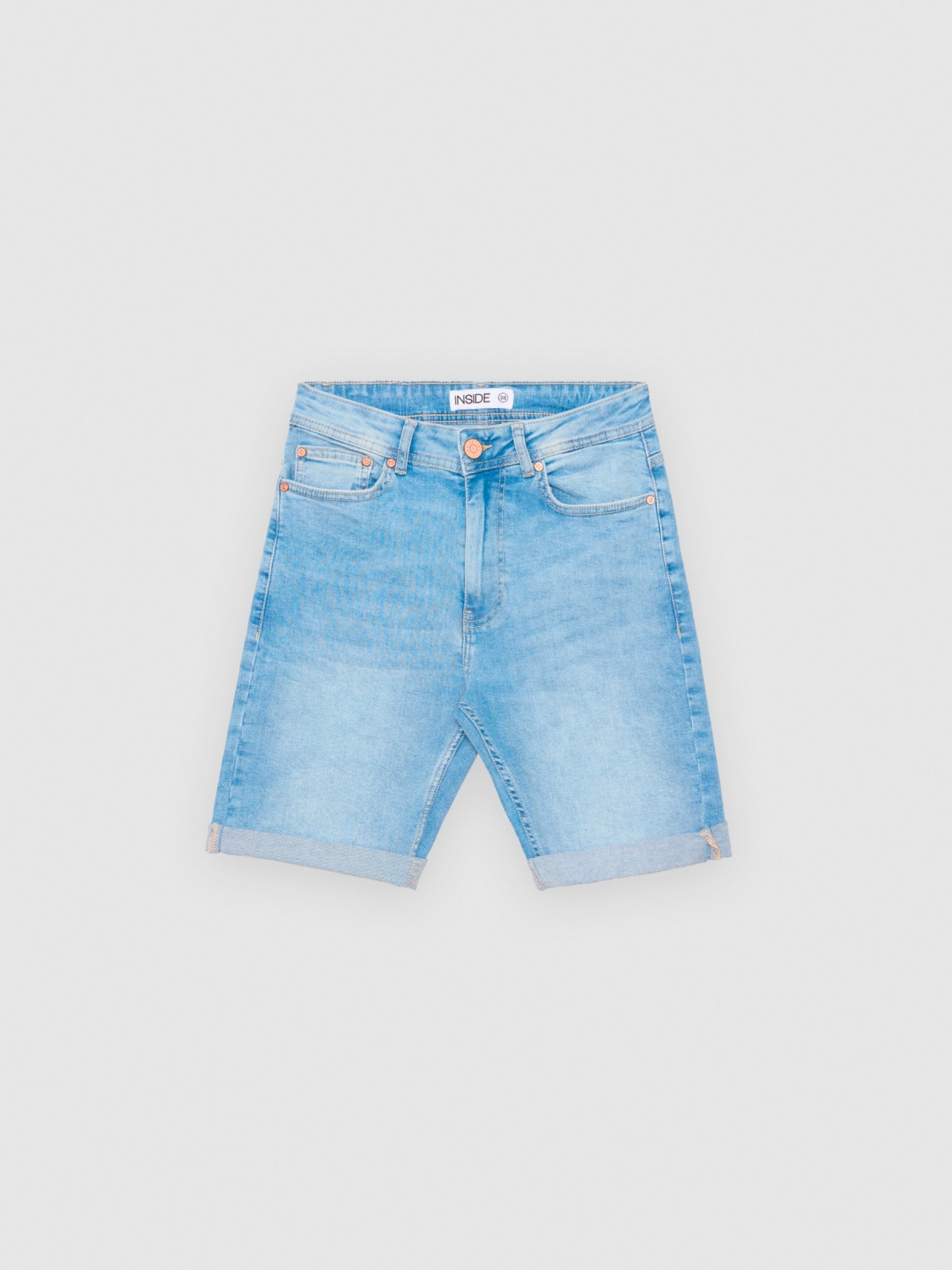  Calções de Bermudas Skinny Denim azul