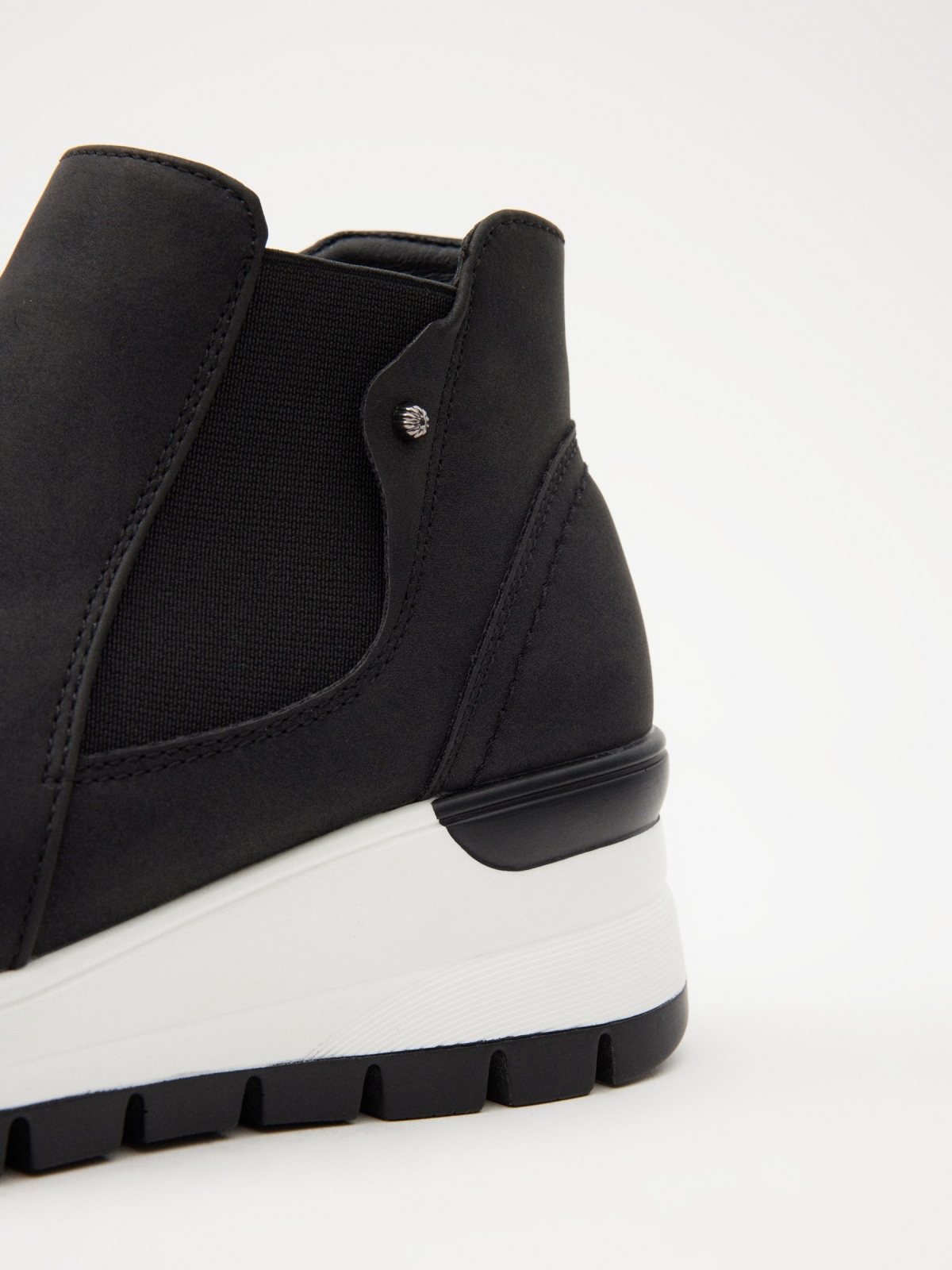 Sneaker boot style black detail view