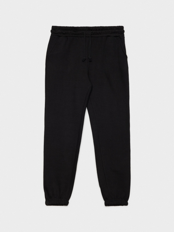  Pantalón jogger felpa negro