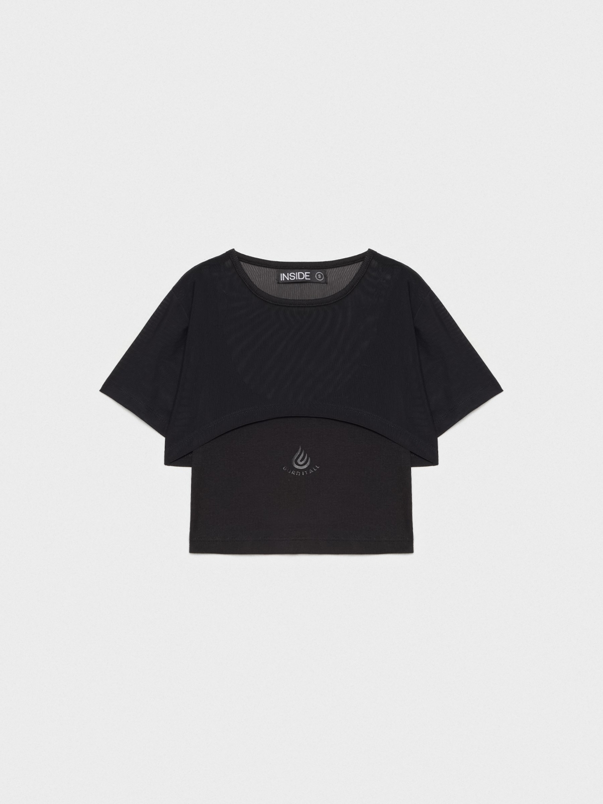  Top and t-shirt set black