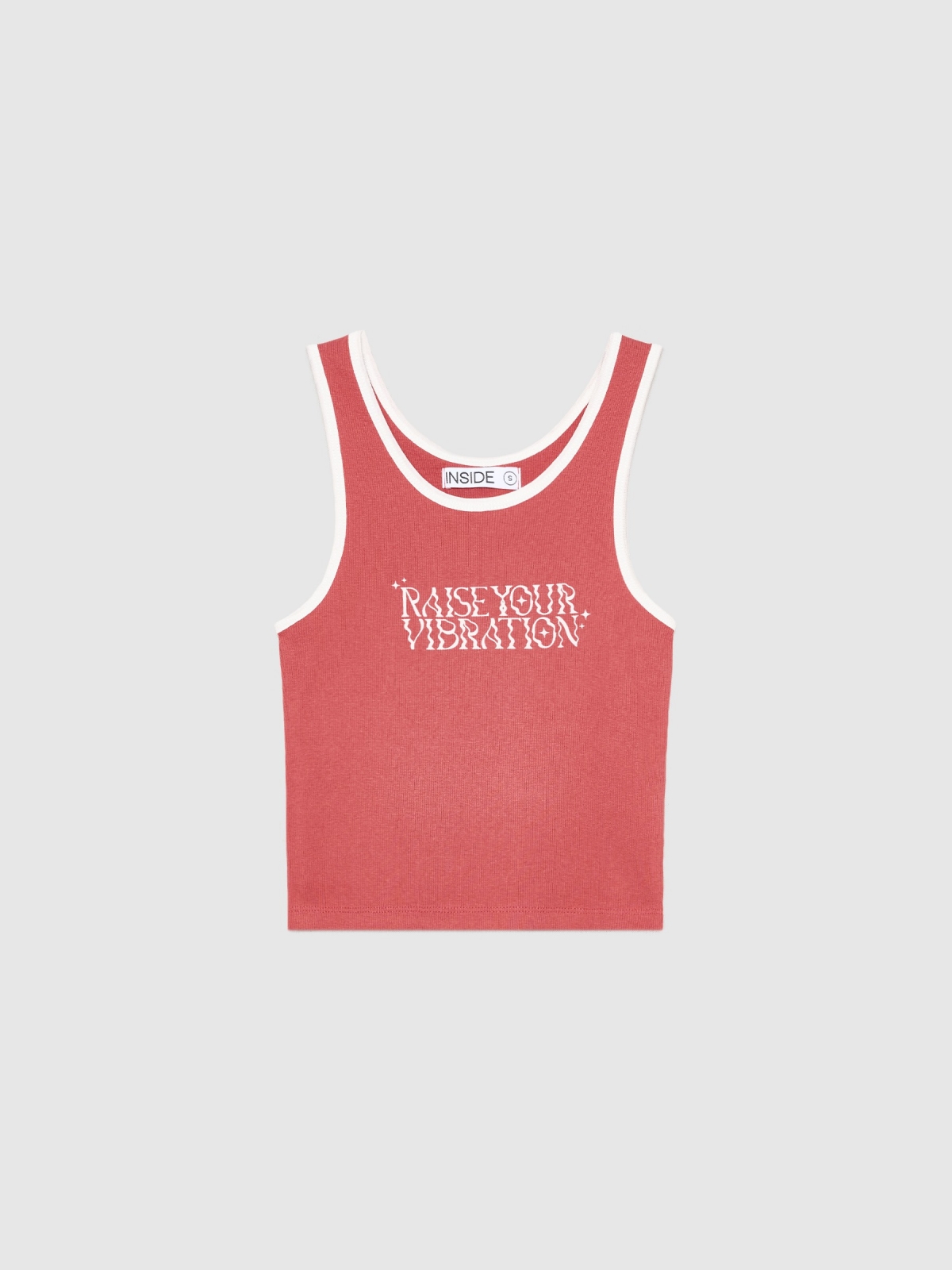  T-shirt Raise Your Vibration vermelho